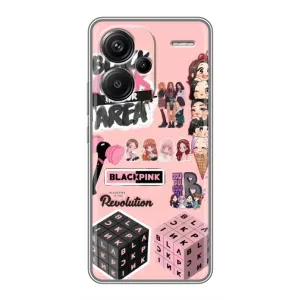 Чехлы с картинкой для Xiaomi Redmi Note 13 Pro Plus (BLACK PINK коллаж)
