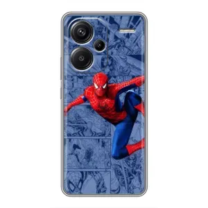 Силиконовый Чехол для Xiaomi Redmi Note 13 Pro Plus (Человек Паук)