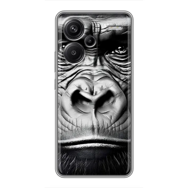 Чехол с рисунком «Черная обезьяна» для Xiaomi Redmi Note 13 Pro Plus Чехол с рисунком «Черная обезьяна» для Xiaomi Redmi Note 13 Pro Plus