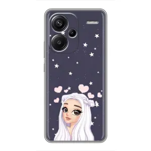 Чехол Стильные девушки на Xiaomi Redmi Note 13 Pro Plus (Девушка и сердечки)
