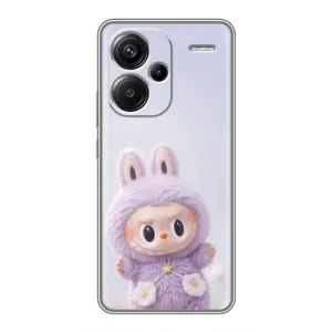 Чехол с принтом Лабубу для Xiaomi Redmi Note 13 Pro Plus (Фиолетовый Лабубу)