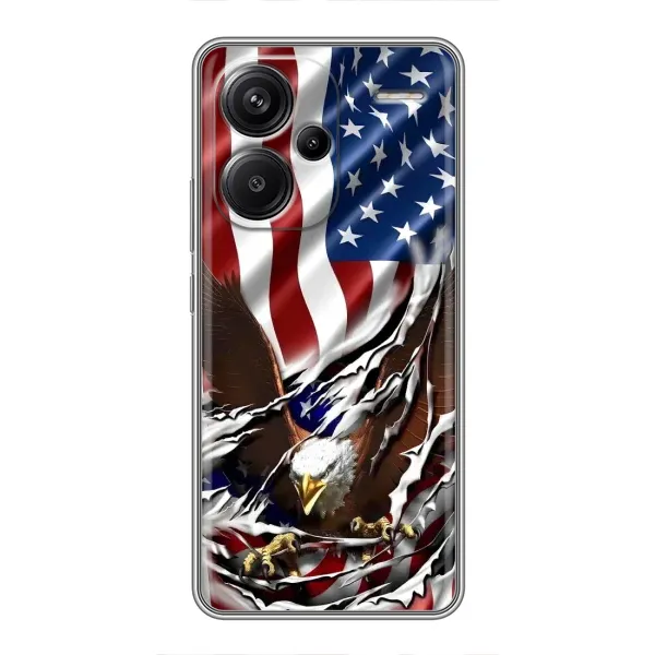 Чехол с рисунком «Флаг USA» для Xiaomi Redmi Note 13 Pro Plus Чехол с рисунком «Флаг USA» для Xiaomi Redmi Note 13 Pro Plus