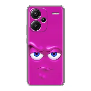 Силиконовые Чехлы (смешные стикеры) для Xiaomi Redmi Note 13 Pro Plus (Хитрая мордочка)