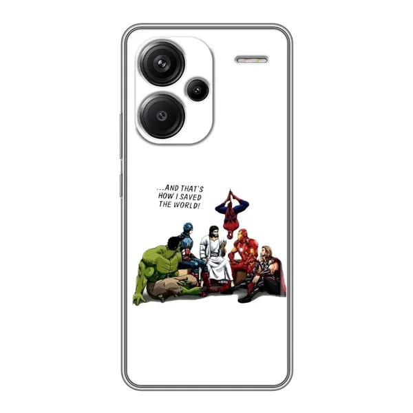 Чехол с рисунком «Иисус супергерой» для Xiaomi Redmi Note 13 Pro Plus Чехол с рисунком «Иисус супергерой» для Xiaomi Redmi Note 13 Pro Plus
