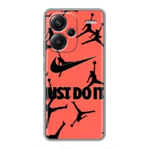 Силиконовый Чехол Nike Air Jordan на Редми Нот 13 Про Плюс