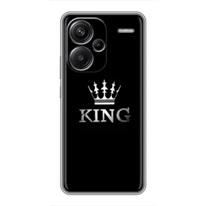 Чехол (Корона на чёрном фоне) для Редми Нот 13 Про Плюс (KING)