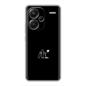 Чохол з картинками на чорному фоні для Xiaomi Redmi Note 13 Pro Plus (Книжки)