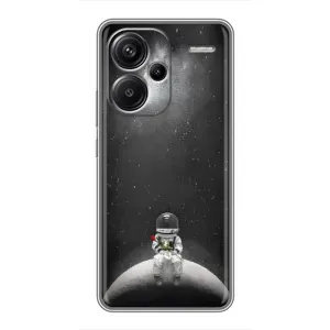 Силиконовый Чехол с принтом "Космонавты" на Xiaomi Redmi Note 13 Pro Plus (Космонавт романтик)