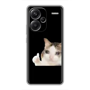 Бампер с принтом Мемы для Xiaomi Redmi Note 13 Pro Plus (Кот в слезах)