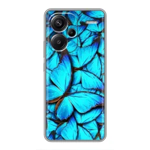 Силиконовый бампер с картинкой животных для Xiaomi Redmi Note 13 Pro Plus (Крылья бабочек)