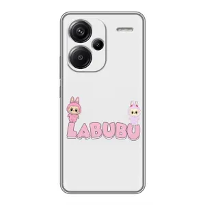 Чехол с принтом Лабубу для Xiaomi Redmi Note 13 Pro Plus (Логотип Лабубу)