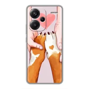Чехол (ТПУ) Милые собачки для Xiaomi Redmi Note 13 Pro Plus (Любовь к собакам)
