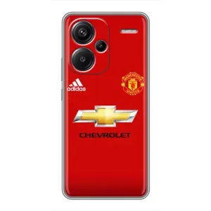 Силиконовые Чехлы принт Футбол на Xiaomi Redmi Note 13 Pro Plus (Man United)