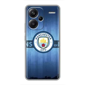 Силиконовые Чехлы принт Футбол на Xiaomi Redmi Note 13 Pro Plus (ManCity)