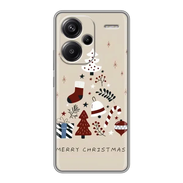 Чехол с рисунком «Merry Christmas» для Xiaomi Redmi Note 13 Pro Plus