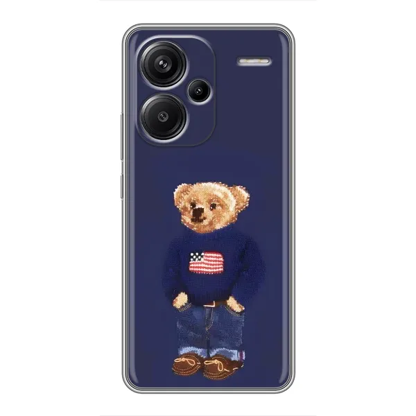 Чехол с рисунком «Мишка USA» для Xiaomi Redmi Note 13 Pro Plus Чехол с рисунком «Мишка USA» для Xiaomi Redmi Note 13 Pro Plus