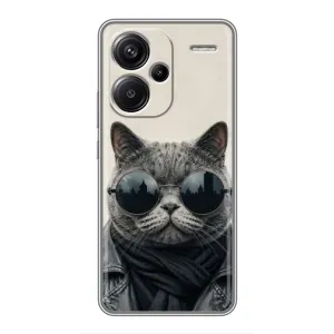 Чехол на тематику: Коты для Xiaomi Redmi Note 13 Pro Plus (Модный кот)