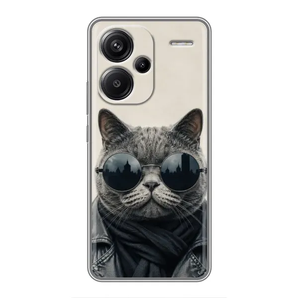 Чехол с рисунком «Модный кот» для Xiaomi Redmi Note 13 Pro Plus Чехол с рисунком «Модный кот» для Xiaomi Redmi Note 13 Pro Plus