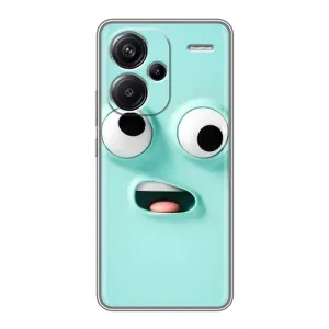 Силиконовые Чехлы (смешные стикеры) для Xiaomi Redmi Note 13 Pro Plus (Забавное мятное лицо)