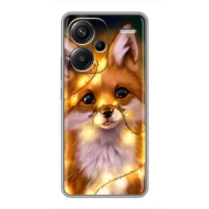 Чехол с Лисичкой для Xiaomi Redmi Note 13 Pro Plus (Новогодний лисенок)