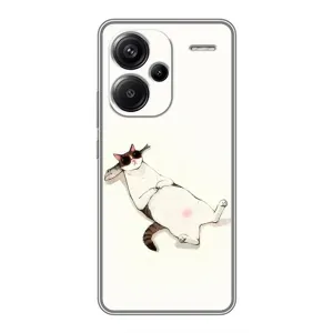 Чехол на тематику: Коты для Xiaomi Redmi Note 13 Pro Plus (Отдых)