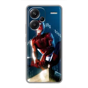Чехол Супергерой Человека Паука на Xiaomi Redmi Note 13 Pro Plus (Паук на доме)