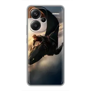 Чехол дракон Беззубик для Xiaomi Redmi Note 13 Pro Plus (Полет Беззубика)