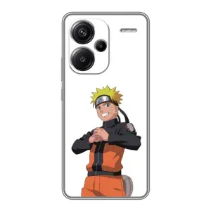 Чехлы с принтом Наруто на Xiaomi Redmi Note 13 Pro Plus (Радосный Наруто)