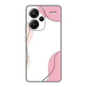 Чехол цветочный дизайн для Xiaomi Redmi Note 13 Pro Plus (Розовый фон)