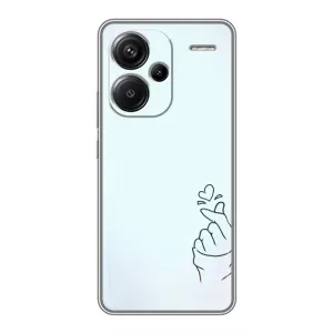 Чехлы (Знак сердечка) на Xiaomi Redmi Note 13 Pro Plus (Сердце на голубом)