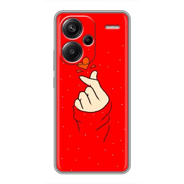 Чехол с рисунком «Сердце на красном» для Xiaomi Redmi Note 13 Pro Plus Чехол с рисунком «Сердце на красном» для Xiaomi Redmi Note 13 Pro Plus