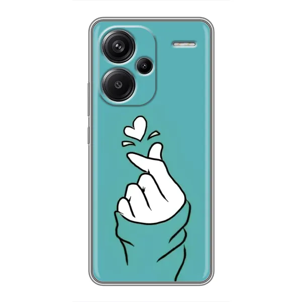 Чехол с рисунком «Сердечко на бирюзовом» для Xiaomi Redmi Note 13 Pro Plus Чехол с рисунком «Сердечко на бирюзовом» для Xiaomi Redmi Note 13 Pro Plus