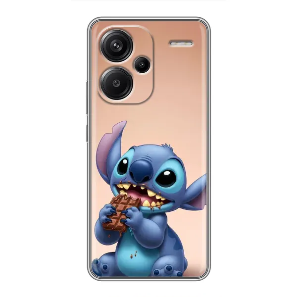 Чехол с рисунком «Стич с шоколадом» для Xiaomi Redmi Note 13 Pro Plus