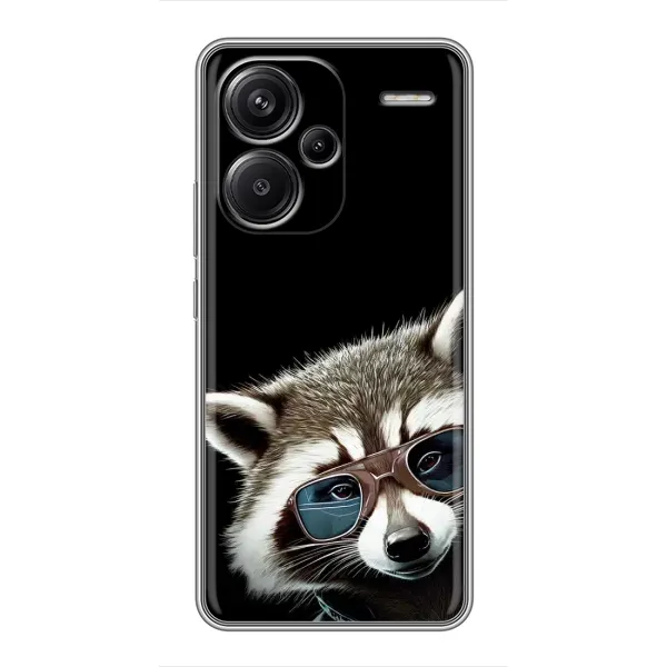 Чехол с рисунком «Стильный Енот» для Xiaomi Redmi Note 13 Pro Plus Чехол с рисунком «Стильный Енот» для Xiaomi Redmi Note 13 Pro Plus