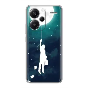Чехол (ТПУ) с планетами на Xiaomi Redmi Note 13 Pro Plus (To The moon)