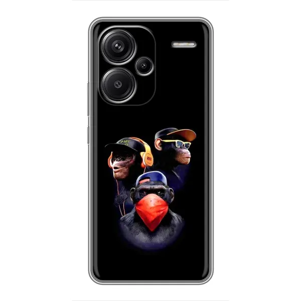 Чехол с рисунком «Три обезьяны» для Xiaomi Redmi Note 13 Pro Plus Чехол с рисунком «Три обезьяны» для Xiaomi Redmi Note 13 Pro Plus
