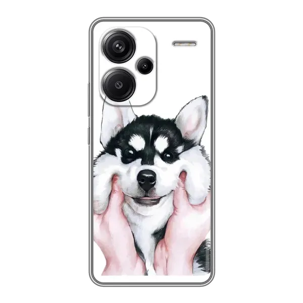 Чохол з малюнком «Собака Хаскі» для Xiaomi Redmi Note 13 Pro Plus Чохол з малюнком «Собака Хаскі» для Xiaomi Redmi Note 13 Pro Plus