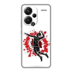 Чохли з прінтом Спортивна тематика для Xiaomi Redmi Note 13 Pro Plus (Волейболіст)