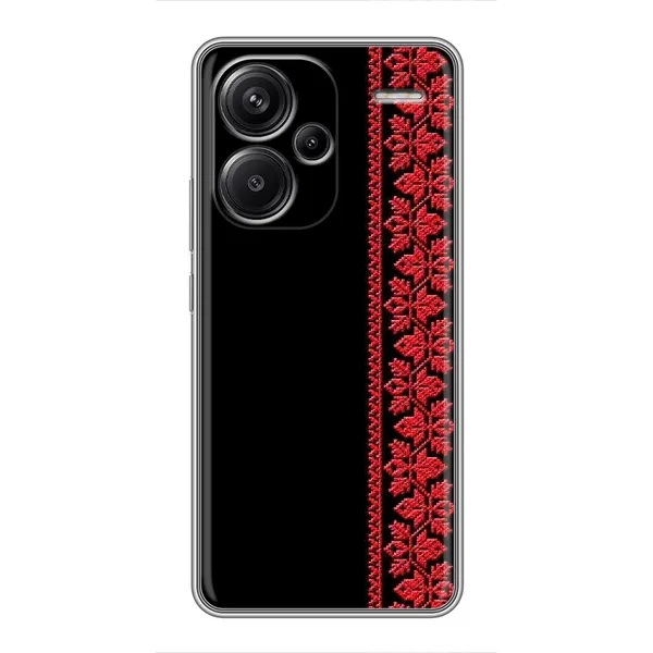 Чехол с рисунком «Вышиванка на черном» для Xiaomi Redmi Note 13 Pro Plus Чехол с рисунком «Вышиванка на черном» для Xiaomi Redmi Note 13 Pro Plus