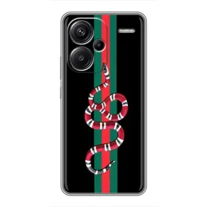 Чехлы Бренд GUCCI для Xiaomi Redmi Note 13 Pro Plus (Змей Гуччи)