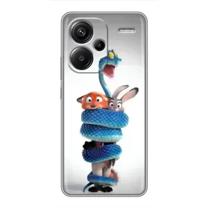 Силіконовий чохол з принтом Зоотрополіс для Xiaomi Redmi Note 13 Pro Plus (Змія Зоо)