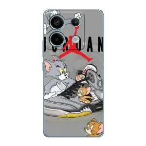 Силиконовый Чехол Nike Air Jordan на Редми Нот 13 Про (4G) (Air Jordan)