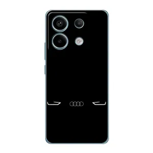 Силиконовый бампер с картинкой машины на Xiaomi Redmi Note 13 Pro (4G) (Силует Audi)