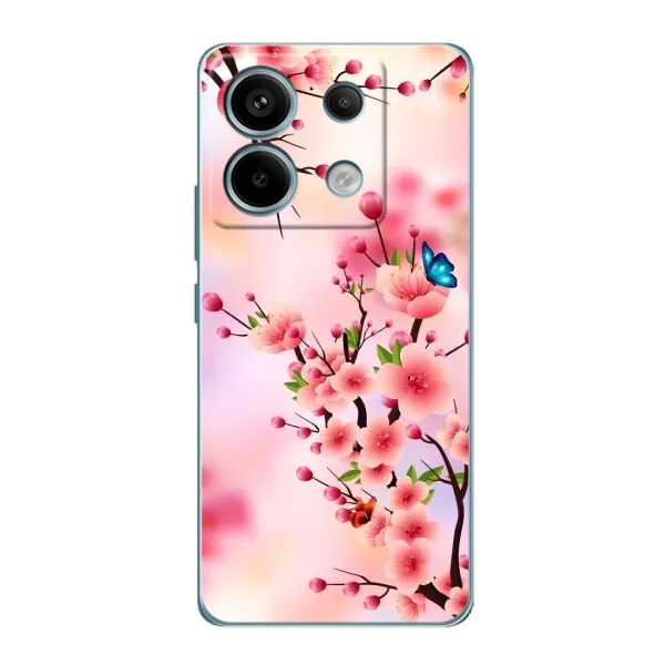 Чехол с рисунком «Бабочки на сакуре» для Xiaomi Redmi Note 13 Pro Чехол с рисунком «Бабочки на сакуре» для Xiaomi Redmi Note 13 Pro