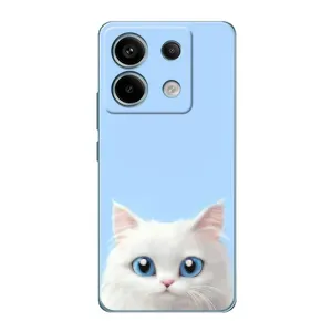 Чехол на тематику: Коты для Xiaomi Redmi Note 13 Pro (Белый кот)