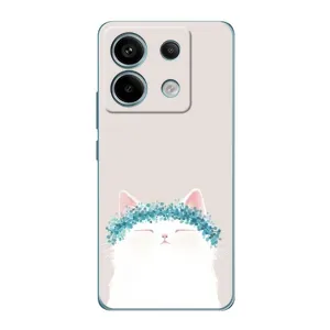 Чехол на тематику: Коты для Xiaomi Redmi Note 13 Pro (Белый котик)