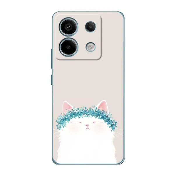 Чехол с рисунком «Белый котик» для Xiaomi Redmi Note 13 Pro Чехол с рисунком «Белый котик» для Xiaomi Redmi Note 13 Pro
