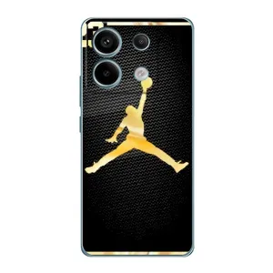 Силиконовый Чехол Nike Air Jordan на Редми Нот 13 Про (4G) (Джордан 23)