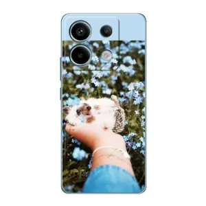 Чехлы с изображением разных животных для Xiaomi Redmi Note 13 Pro (Ежик на руках)