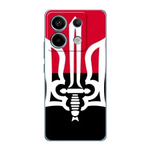 Чехлы УПА (Красно-Чёрный) на Xiaomi Redmi Note 13 Pro (4G) (Герб Украины)